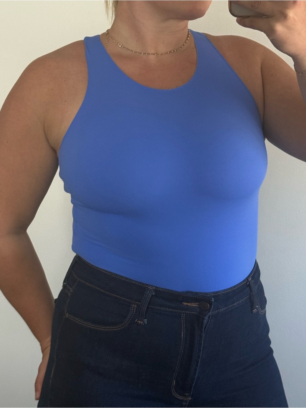 Blue periwinkle Women's High-Neck body suit